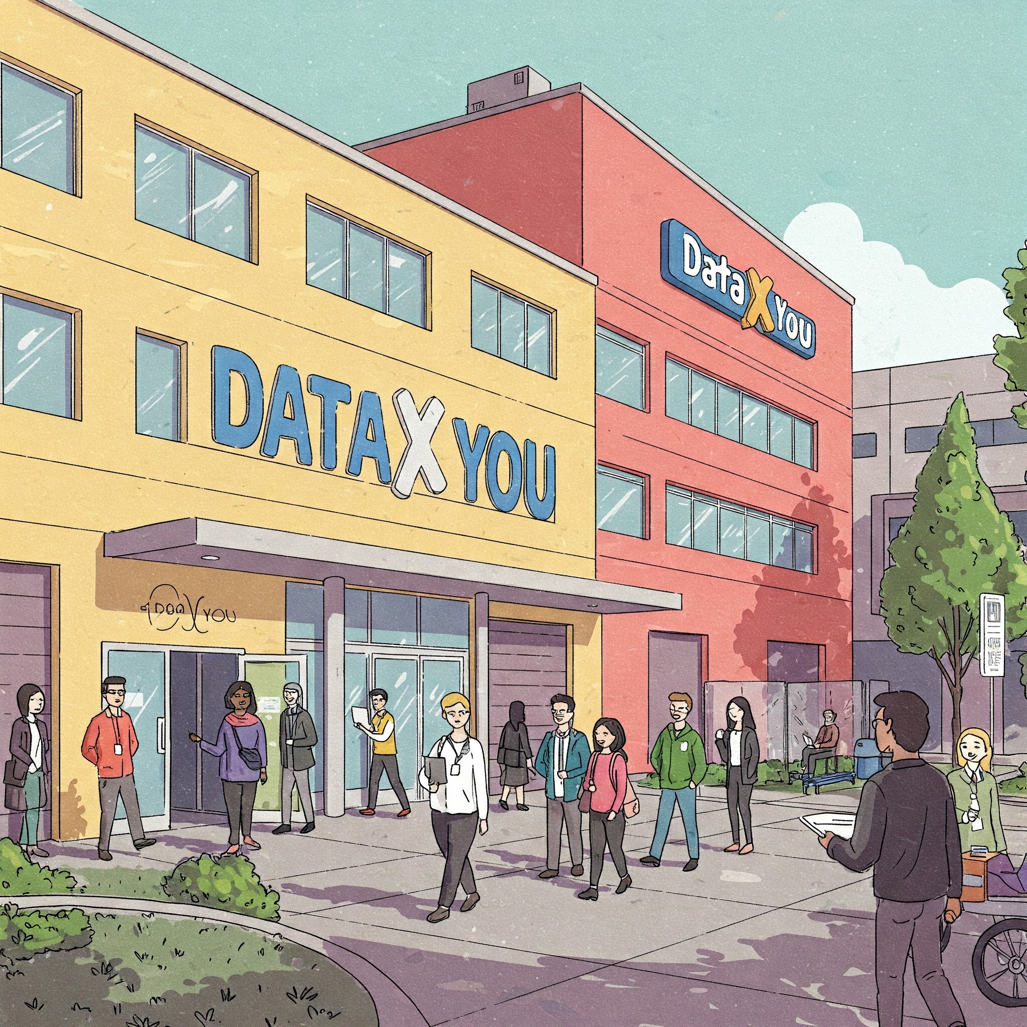 Data X You Headquarters Illustration
